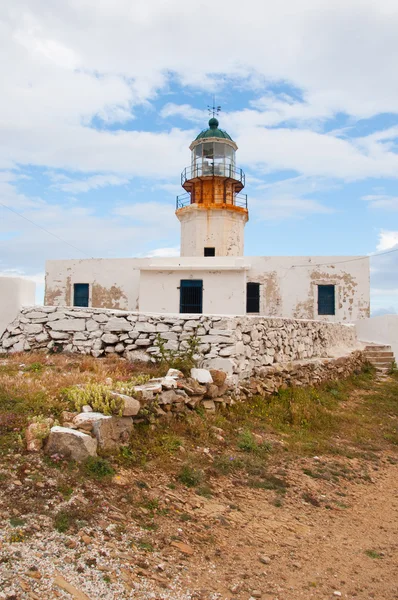 ミコノス島ファナリ灯台 — ストック写真