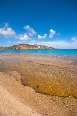 Ftelia beach, mykonos City, Yunanistan
