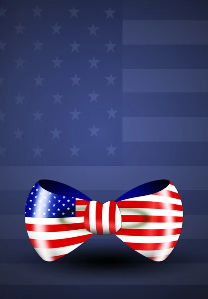 Ribbon with American flag — Stock Photo, Image