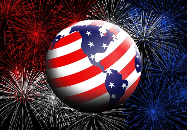 独立記念日のためのアメリカの地球 — ストック写真