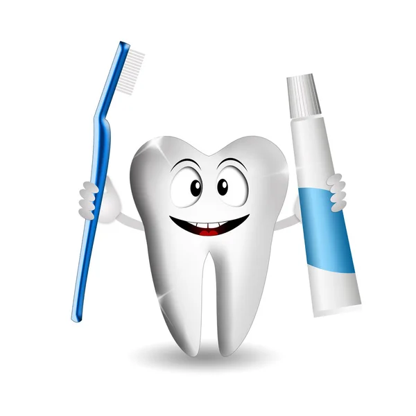 Zabawny ząb do dentysty — Zdjęcie stockowe