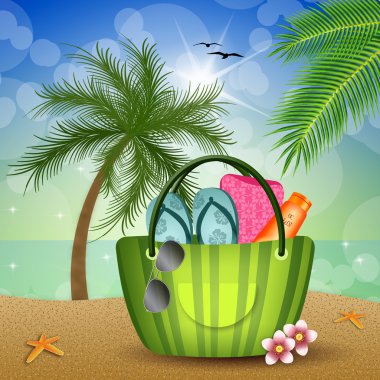 yaz tatili için plaj çantası