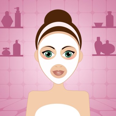 kadın güzellik maskesi