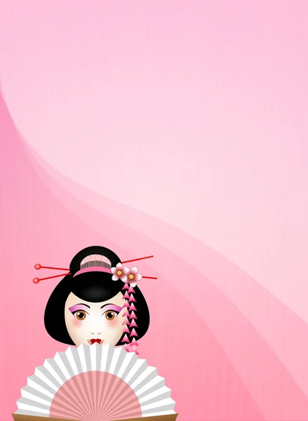 Schöner Geisha-Hintergrund — Stockfoto