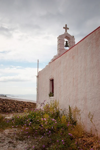 Chiesa nella città di Mykonos — Foto Stock