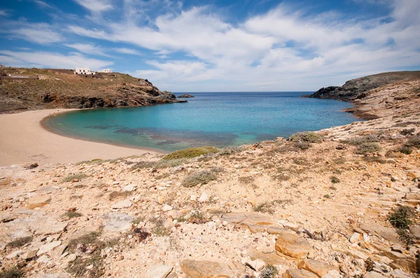 Fokos plaży w mykonos — Zdjęcie stockowe