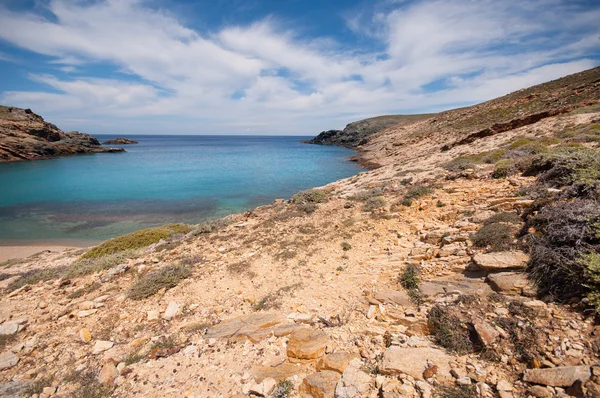 Fokos plaży w mykonos — Zdjęcie stockowe