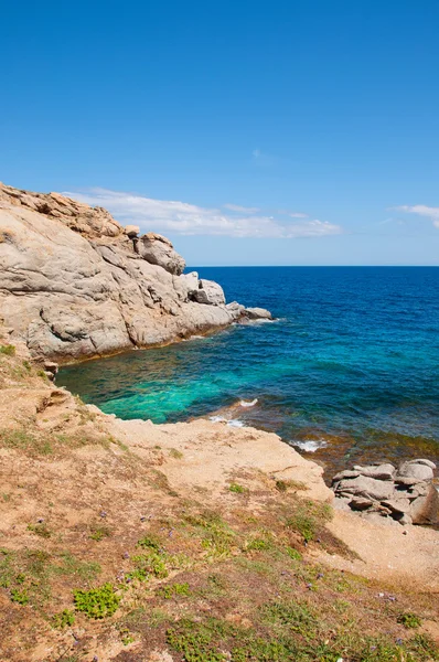 Kalafatis strand in mykonos — Stockfoto