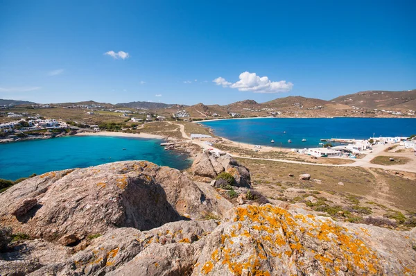 Praia Kalafatis em Mykonos — Fotografia de Stock