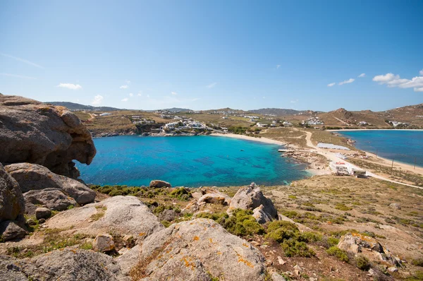 Strand von Kalafatis auf Mykonos — Stockfoto