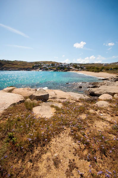 Playa Kalafatis en Mykonos —  Fotos de Stock