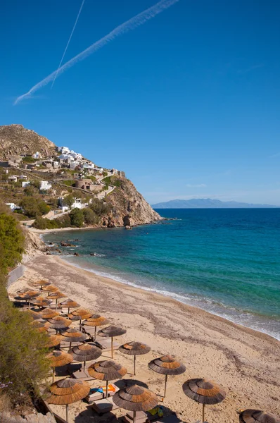 Der Strand von Mykonos — Stockfoto