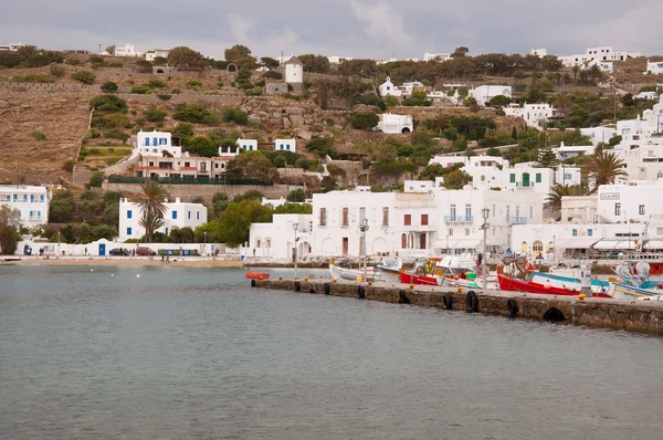 Puerto de la ciudad de Mykonos — Foto de Stock