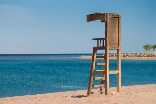 Élet állomás a strandon Jogdíjmentes Stock Képek