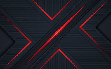 Kırmızı liste dekorasyonlu lüks siyah doku arkaplanı