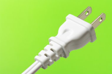 Yeşil renkli (yatay beyaz elektrik fiş)