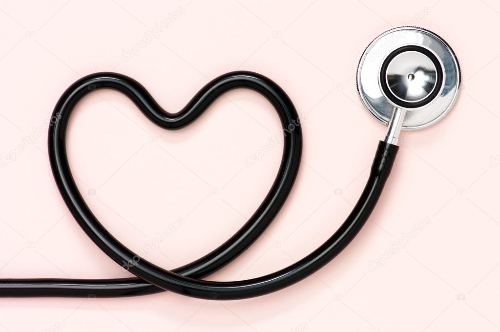 Heart shaped stethoscope.