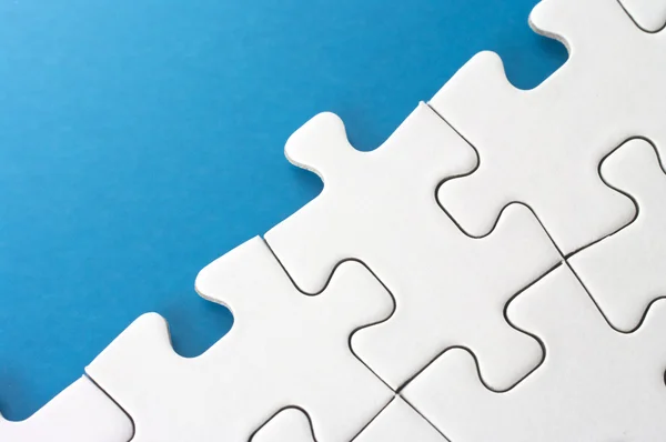 Link of puzzle pieces. — Stock Photo, Image