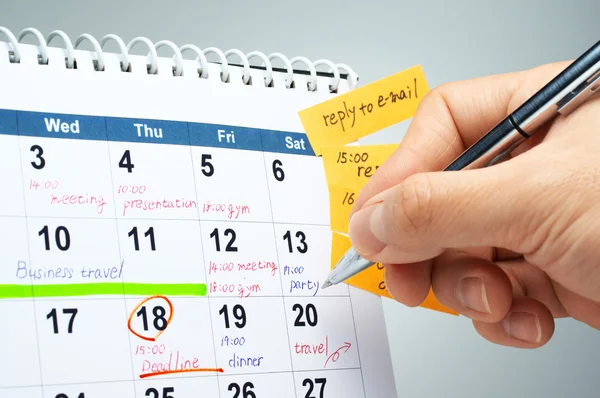 Planing a schedule. — Stock Photo, Image