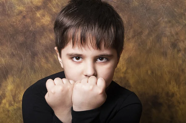 Kid fighting — Stock Photo, Image