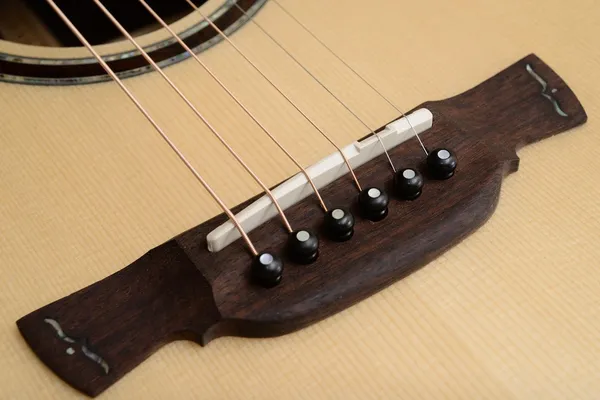 Puente de Guitarra, Saddle y Pin — Foto de Stock