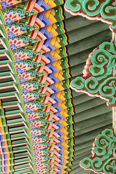 Koreanische traditionelle Architektur Detail — Stockfoto