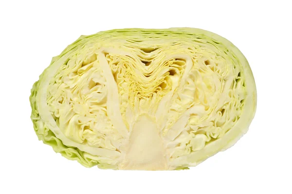 Cross section of raw cabbage — Stock Photo, Image