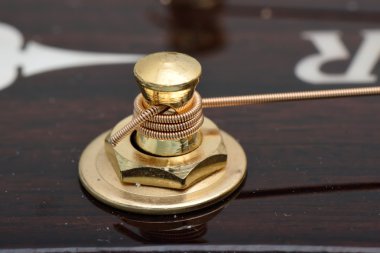 akustik gitar tuner closeup