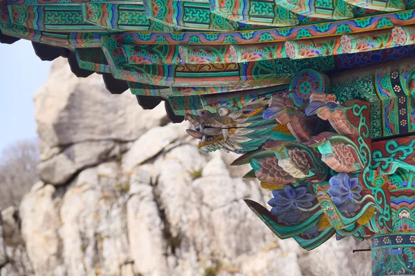 Koreanische traditionelle Architektur Detail — Stockfoto