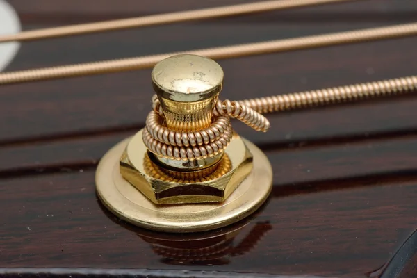Closeup of Acoustic Guitar Tuner — Stock Photo, Image