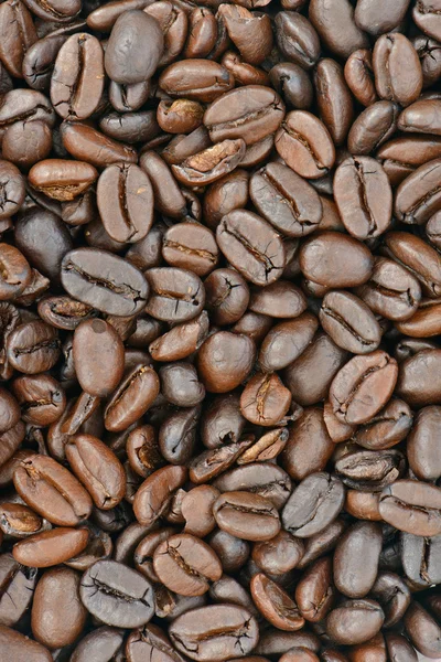 Zbliżenie palonych ziaren kawy — Zdjęcie stockowe