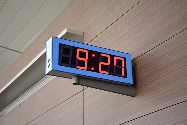 Digital Clock on a wall — Stock Photo, Image