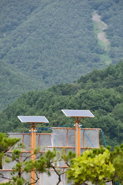 Панель сонячної енергії — стокове фото