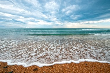 Güzel manzara: deniz sonra bir fırtına