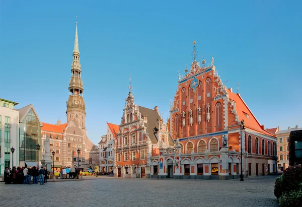 Casa dos Blackheads em Riga — Fotografia de Stock