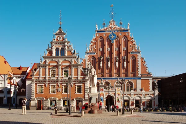 Casa dei Blackheads a Riga — Foto Stock