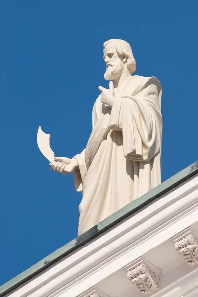 Bartholomew the Evangelist statue — Zdjęcie stockowe