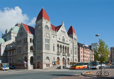 The building of National Theatre in Helsinki, Finland