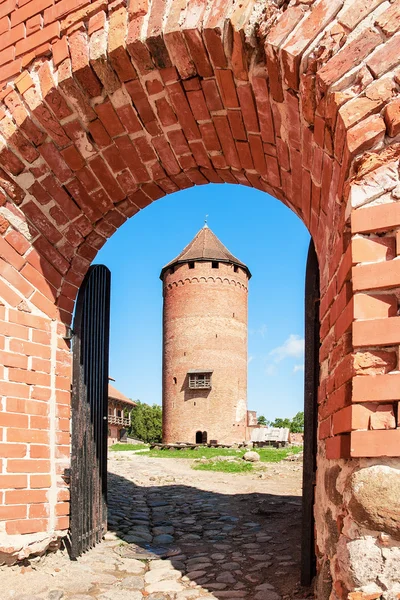 Fragment of medieval Turaida castle ruins in Latvia — Stock Photo, Image