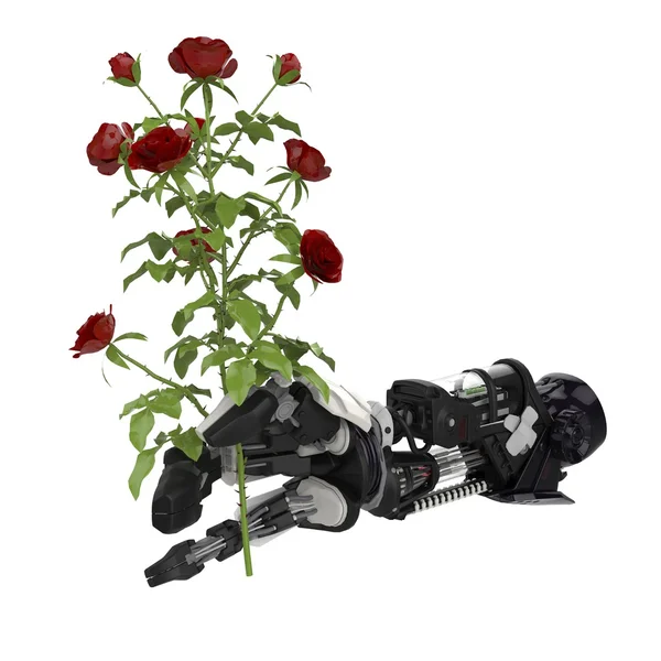 Bloem Robotica Rechtenvrije Stockfoto's