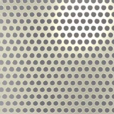 yuvarlak delik ve yansıma ışık gümüş metal arka plan