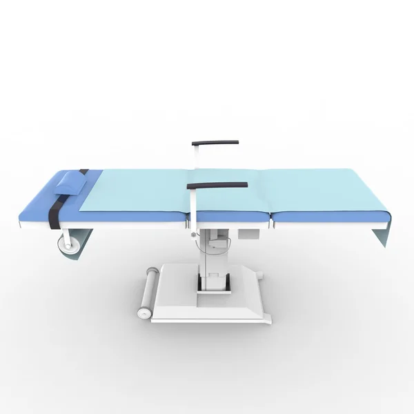 Table médicale sur fond blanc — Photo