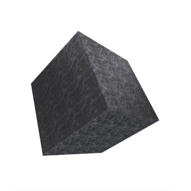 Küp tasarım üzerinde beyaz izole