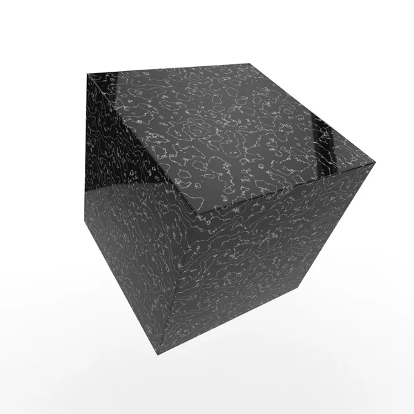 Cube design isolated over white — Stock Photo, Image