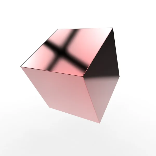 Куб дизайн ізольований над білим — стокове фото