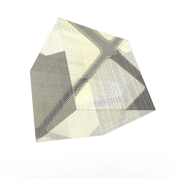 Cube design isolated over white — Stock Photo, Image