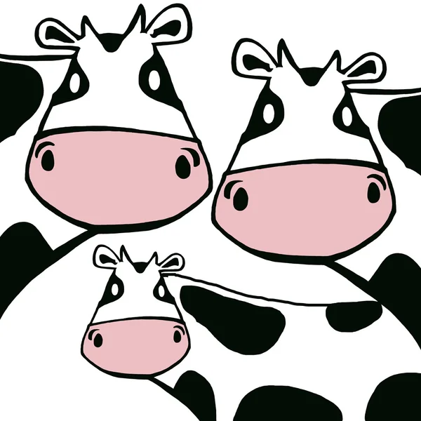 - vaca - en estilo de dibujos animados simples —  Fotos de Stock