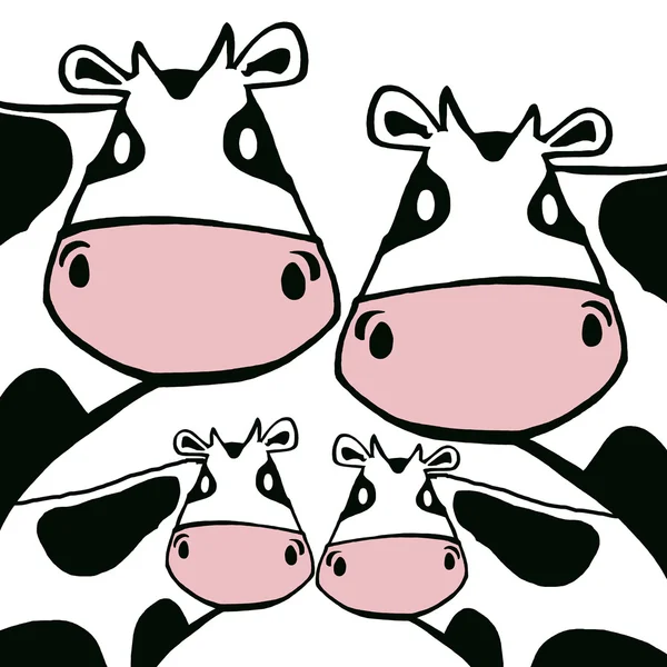 - cow - in simple cartoon style — Stock Photo, Image