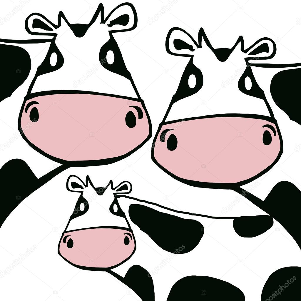 - cow - in simple cartoon style