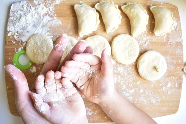 Small Palms Adult Hand Flour — Stock Fotó